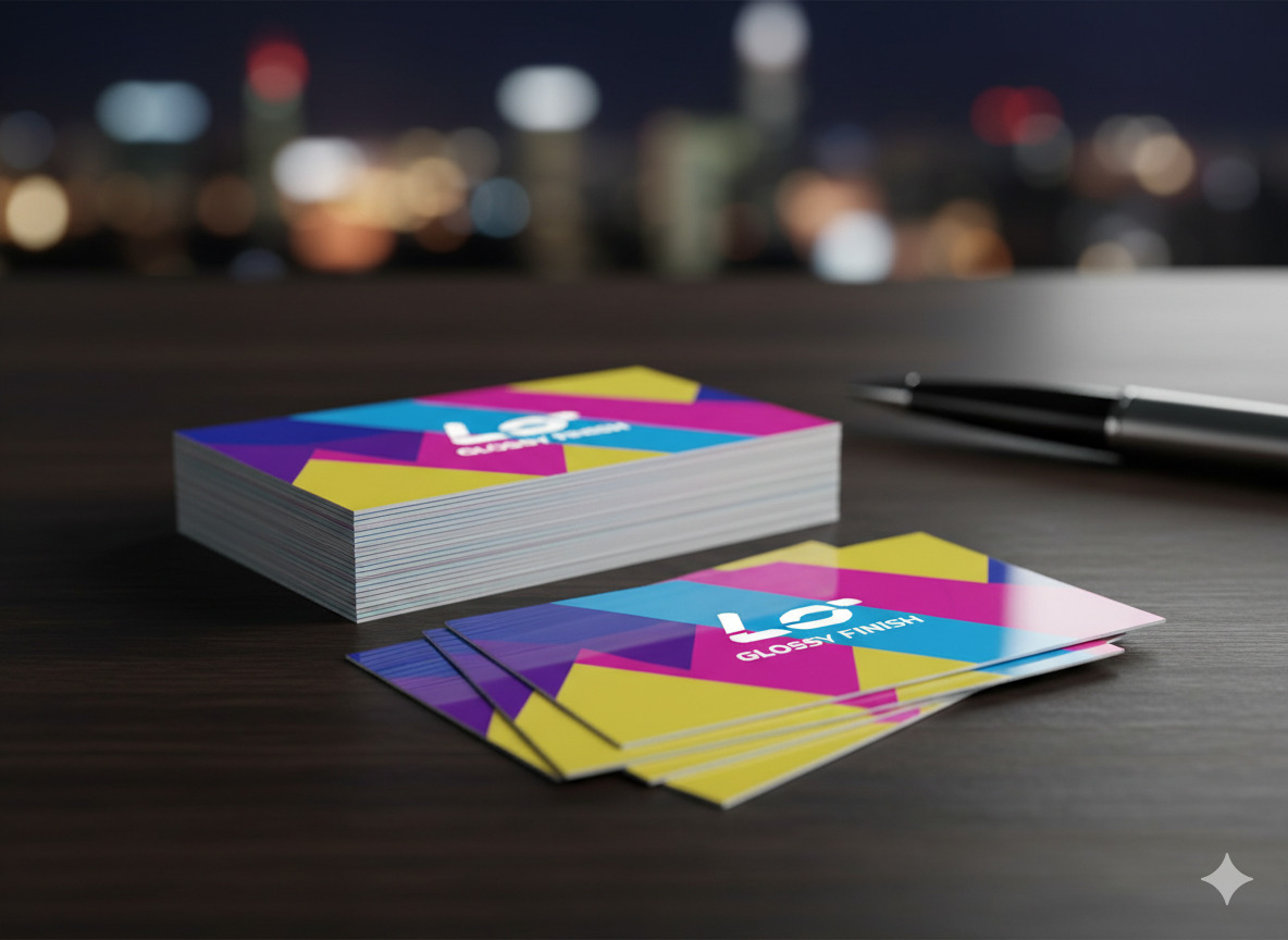 Glossy Finish Business Cards